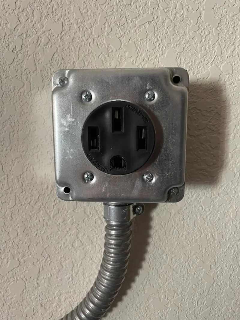 NEMA 14-50 outlet installed for Smart Home Electrical in Moundville