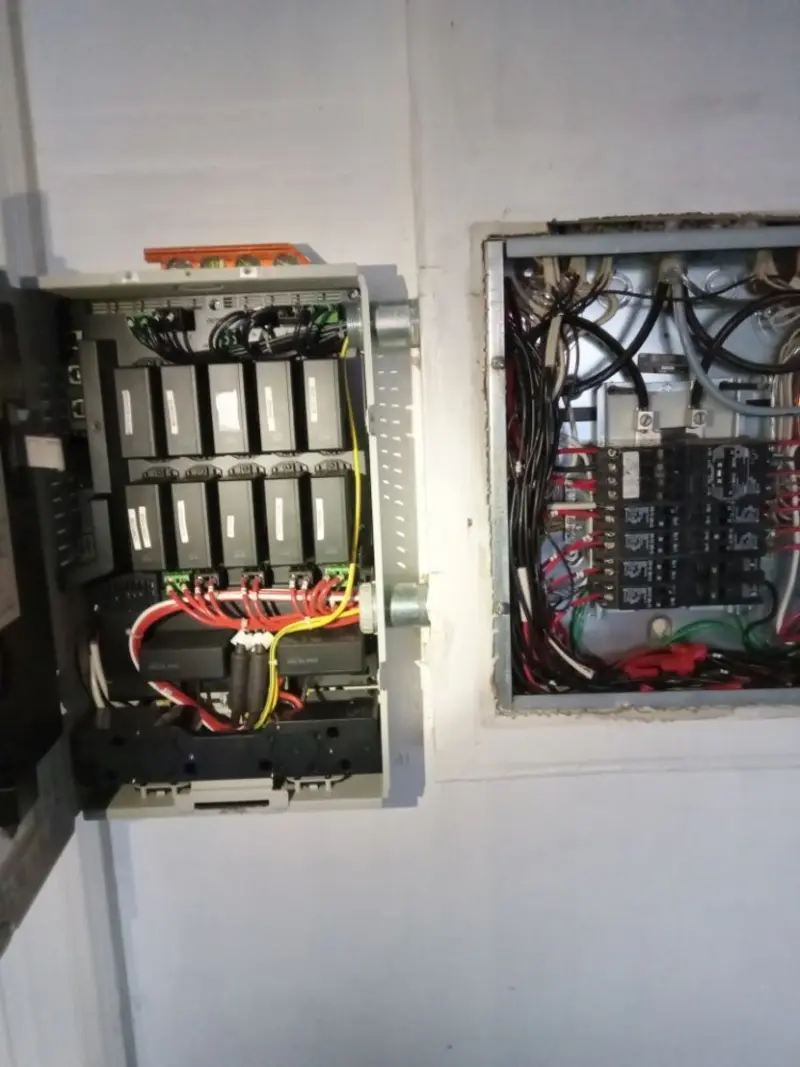 Electrical panel upgrade completed for Security Camera Wiring in Moundville